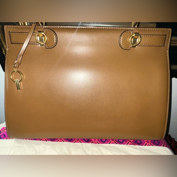 Rare Tory Burch Lee Radziwill Bag Large in Moose (Brown) - Picture 14 of 16